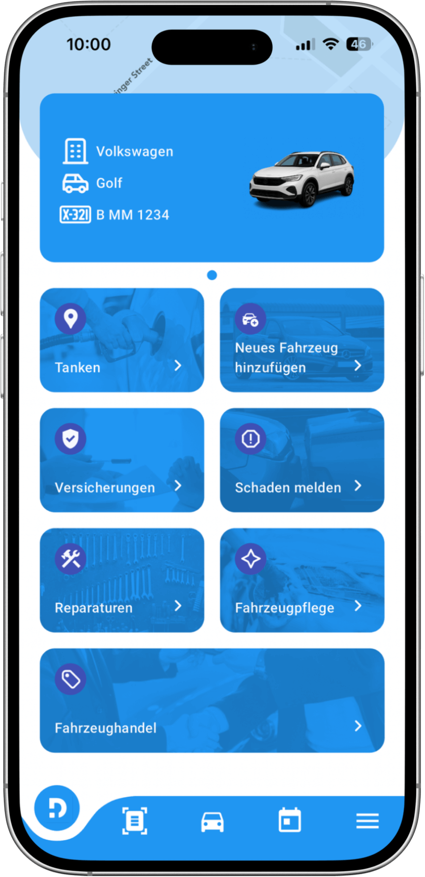 Drivinger App Dashboard
